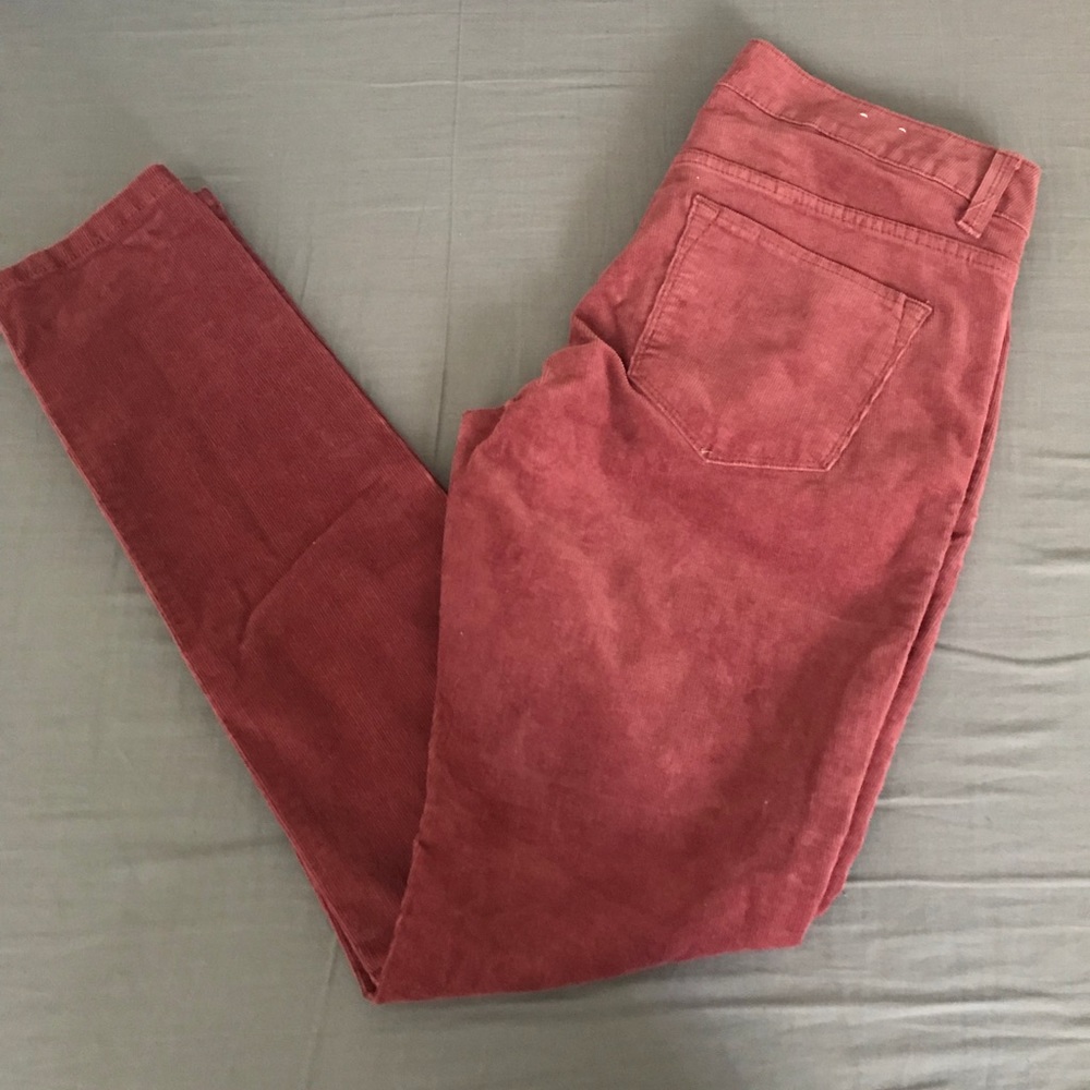 Red jeans